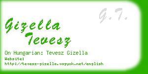 gizella tevesz business card